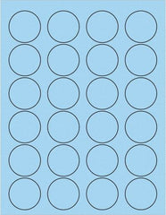 Tape Logic - 1-5/8" Long, Pastel Blue Paper Laser Label - For Laser Printers - Caliber Tooling