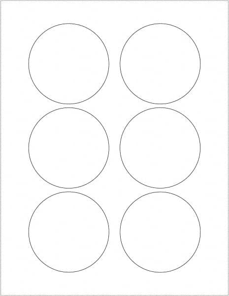 Tape Logic - 3" Long, White Paper Laser Label - For Laser Printers - Caliber Tooling