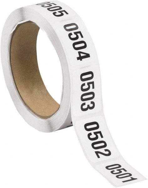 Tape Logic - 1-1/2" Long, Black/White Paper Inventory Labels - For Multi-Use - Caliber Tooling