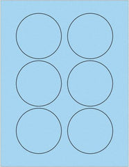 Tape Logic - 3" Long, Pastel Blue Paper Laser Label - For Laser Printers - Caliber Tooling