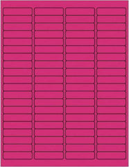 Tape Logic - 1/2" Long, Fluorescent Pink Paper Laser Label - For Laser Printers - Caliber Tooling