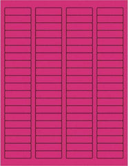 Tape Logic - 1-3/4" Long, Fluorescent Pink Paper Laser Label - For Laser Printers - Caliber Tooling