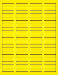 Tape Logic - 1-3/4" Long, Fluorescent Yellow Paper Laser Label - For Laser Printers - Caliber Tooling