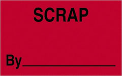 Tape Logic - 2" Long, Fluorescent Red Paper Shipping Label - For Multi-Use - Caliber Tooling