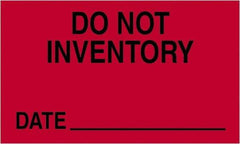 Tape Logic - 5" Long, Fluorescent Red Paper Shipping Label - For Multi-Use - Caliber Tooling