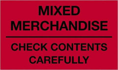 Tape Logic - 5" Long, Fluorescent Red Paper Shipping Label - For Multi-Use - Caliber Tooling