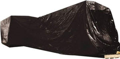 Made in USA - 100" Long x 3" Wide Polyethylene Plastic Film - Black, Case - Caliber Tooling