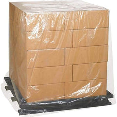 Made in USA - 65" Long x 68" Wide x 87" High Pallet Cover - Clear, Case, 50 Piece - Caliber Tooling