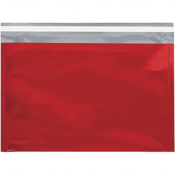 Value Collection - 12-3/4" Long x 9-1/2" Wide Peel-Off Self-Seal Metallic Mailer - Red - Caliber Tooling