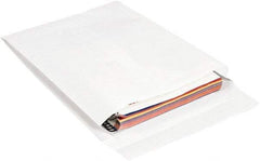 Made in USA - 16" Long x 12" Wide Peel-Off Self-Seal Expandable Envelope - White - Caliber Tooling