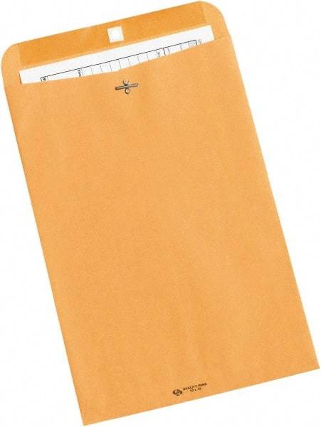 Made in USA - 15" Long x 10" Wide Clasp Envelope - Kraft - Caliber Tooling