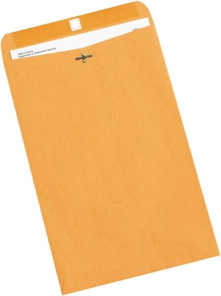 Made in USA - 14-1/2" Long x 9-1/4" Wide Clasp Brown Kraft Envelope - Kraft - Caliber Tooling