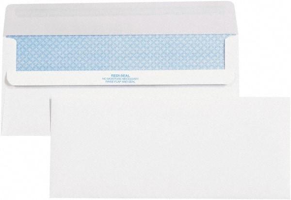 Made in USA - 9-1/2" Long x 4-1/8" Wide Self Seal Plain White Envelope - White - Caliber Tooling