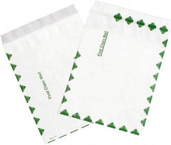 Dupont - 12" Long x 9" Wide Peel-Off Self-Seal Tyvek Flat Catalog Envelopes - White/Green - Caliber Tooling