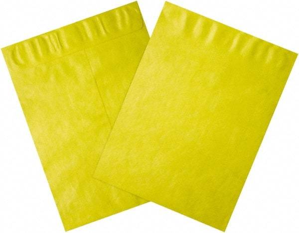 Dupont - 15-1/2" Long x 12" Wide Peel-Off Self-Seal Tyvek Flat Catalog Envelopes - Yellow - Caliber Tooling