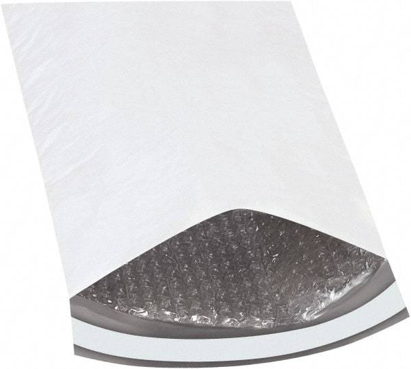 Made in USA - 12" Long x 8-1/2" Wide Peel-Off Self-Seal Padded Mailer - White - Caliber Tooling