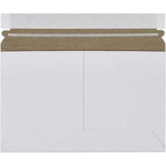 Made in USA - 6" Long x 9" Wide Peel-Off Self-Seal Flat Mailer - White - Caliber Tooling