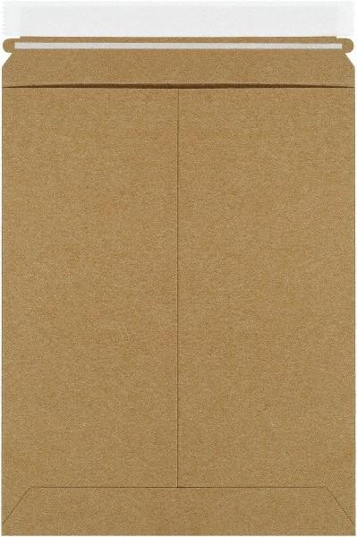 Made in USA - 11-1/2" Long x 9" Wide Peel-Off Self-Seal Flat Mailer - Kraft - Caliber Tooling