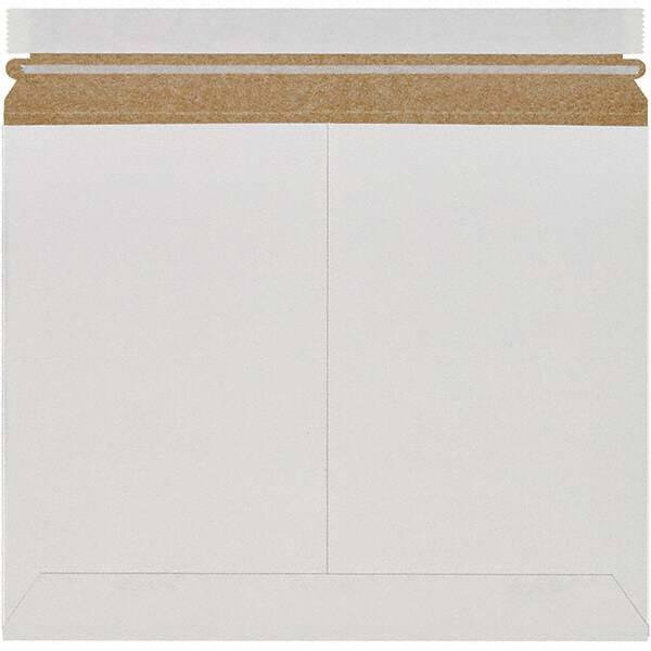 Made in USA - 9-3/4" Long x 12-1/4" Wide Peel-Off Self-Seal Flat Mailer - White - Caliber Tooling