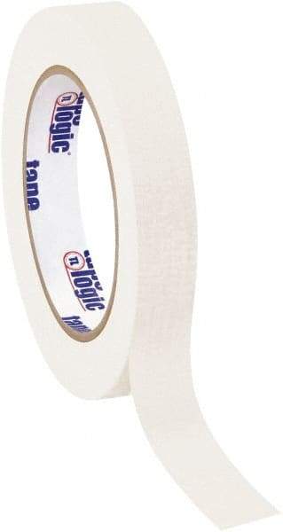 Tape Logic - 3/4" Wide x 60 Yd Long White Crepe Paper Masking Tape - 4.9 mil Thick - Caliber Tooling