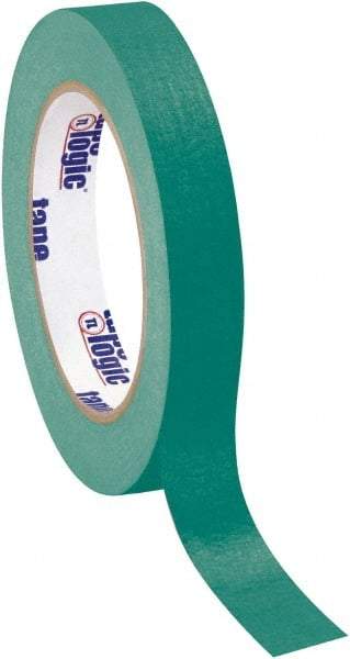 Tape Logic - 3/4" Wide x 60 Yd Long Green Crepe Paper Masking Tape - 4.9 mil Thick - Caliber Tooling