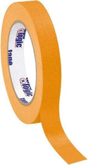 Tape Logic - 3/4" Wide x 60 Yd Long Orange Crepe Paper Masking Tape - 4.9 mil Thick - Caliber Tooling