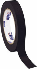 Tape Logic - 3/4" Wide x 60 Yd Long Black Crepe Paper Masking Tape - 4.9 mil Thick - Caliber Tooling