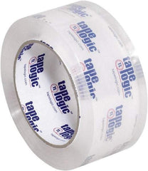 Tape Logic - 2" x 55 Yd Clear Acrylic Adhesive Packaging Tape - Polypropylene Film Backing, 2.6 mil Thick, 26.5 Lb Tensile Strength - Caliber Tooling