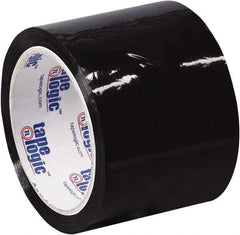 Tape Logic - 2" x 55 Yd Black Acrylic Adhesive Packaging Tape - Polypropylene Film Backing, 2.2 mil Thick, 21.4 Lb Tensile Strength - Caliber Tooling