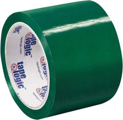 Tape Logic - 3" x 55 Yd Green Acrylic Adhesive Packaging Tape - Polypropylene Film Backing, 2.2 mil Thick, 21.4 Lb Tensile Strength - Caliber Tooling