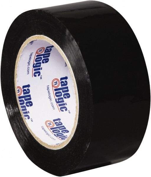 Tape Logic - 2" x 110 Yd Black Acrylic Adhesive Packaging Tape - Polypropylene Film Backing, 2.2 mil Thick, 21.4 Lb Tensile Strength - Caliber Tooling