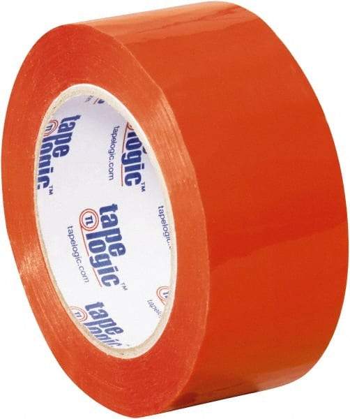 Tape Logic - 2" x 110 Yd Orange Acrylic Adhesive Packaging Tape - Polypropylene Film Backing, 2.2 mil Thick, 21.4 Lb Tensile Strength - Caliber Tooling