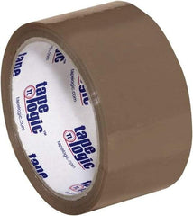 Tape Logic - 2" x 55 Yd Tan Hot Melt Adhesive Packaging Tape - Polypropylene Film Backing, 1.6 mil Thick, 26 Lb Tensile Strength - Caliber Tooling