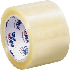 Tape Logic - 3" x 110 Yd Clear Acrylic Adhesive Packaging Tape - Polypropylene Film Backing, 1.6 mil Thick - Caliber Tooling