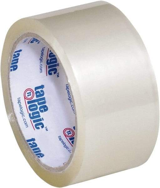 Tape Logic - 2" x 55 Yd Clear Acrylic Adhesive Packaging Tape - Polypropylene Film Backing, 2.2 mil Thick, 21.4 Lb Tensile Strength - Caliber Tooling