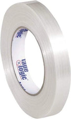 Tape Logic - 3/4" x 60 Yd Clear Hot Melt Adhesive Strapping Tape - Polypropylene Film Backing, 5.9 mil Thick, 320 Lb Tensile Strength - Caliber Tooling