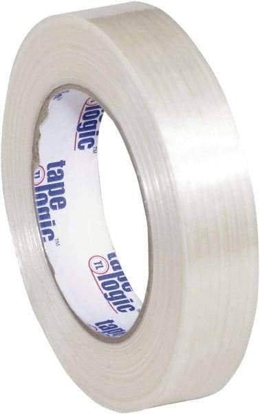 Tape Logic - 1" x 60 Yd Clear Hot Melt Adhesive Strapping Tape - Polypropylene Film Backing, 5.1 mil Thick, 275 Lb Tensile Strength - Caliber Tooling