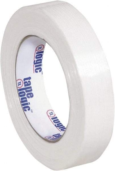 Tape Logic - 1" x 60 Yd Clear Hot Melt Adhesive Strapping Tape - Polypropylene Film Backing, 4.3 mil Thick, 156 Lb Tensile Strength - Caliber Tooling