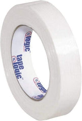 Tape Logic - 1" x 60 Yd Clear Hot Melt Adhesive Strapping Tape - Polypropylene Film Backing, 4.3 mil Thick, 156 Lb Tensile Strength - Caliber Tooling