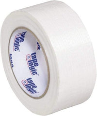 Tape Logic - 3" x 60 Yd Clear Hot Melt Adhesive Strapping Tape - Polypropylene Film Backing, 3.9 mil Thick, 100 Lb Tensile Strength - Caliber Tooling