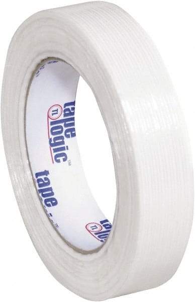 Tape Logic - 1" x 60 Yd Clear Hot Melt Adhesive Strapping Tape - Polypropylene Film Backing, 3.9 mil Thick, 100 Lb Tensile Strength - Caliber Tooling