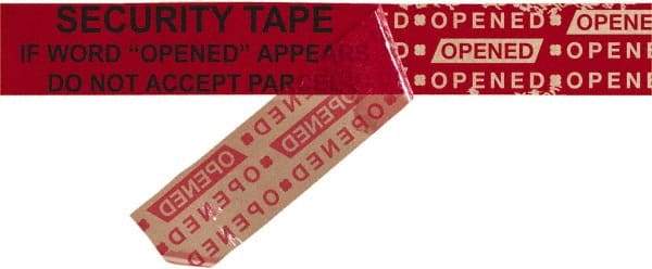 Tape Logic - 2,160" Long, Red Security Tape - For Multi-Use - Caliber Tooling