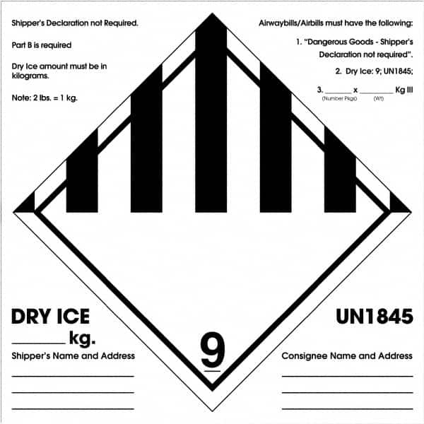 Tape Logic - 6" Long, Black/White Paper D.O.T. Labels - For Multi-Use - Caliber Tooling