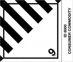 Tape Logic - 4-3/4" Long, Black/White Paper D.O.T. Labels - For Multi-Use - Caliber Tooling