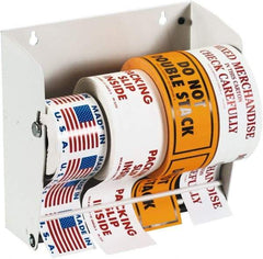 Tape Logic - 8-1/2" Long, White Metal Label Dispensers - For Multi-Use - Caliber Tooling