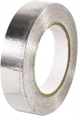 Made in USA - 1" x 60 Yds Silver Foil Tape - 5 mil, Acrylic Adhesive, Aluminum Foil Backing - Caliber Tooling