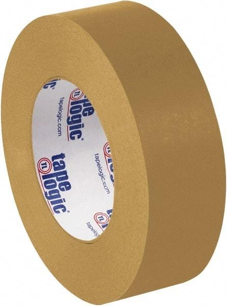 Tape Logic - 1-1/2" x 60 Yd Brown Rubber Adhesive Packaging Tape - Paper Backing, 7 mil Thick - Caliber Tooling