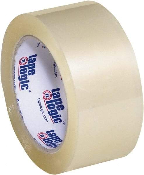 Tape Logic - 2" x 110 Yd Clear Acrylic Adhesive Packaging Tape - Polypropylene Film Backing, 1.8 mil Thick, 18 Lb Tensile Strength - Caliber Tooling