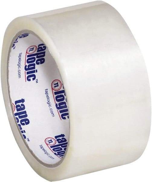 Tape Logic - 2" x 55 Yd Clear Hot Melt Adhesive Packaging Tape - Polypropylene Film Backing, 1.6 mil Thick, 26 Lb Tensile Strength - Caliber Tooling