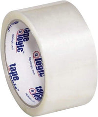 Tape Logic - 2" x 55 Yd Clear Hot Melt Adhesive Packaging Tape - Polypropylene Film Backing, 2.5 mil Thick, 36 Lb Tensile Strength - Caliber Tooling